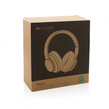 Logotrade corporate gift image of: Terra RCS recycled aluminium wireless headphone